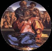 The Sacred Family with the young one San Juan the Baptist one unknow artist